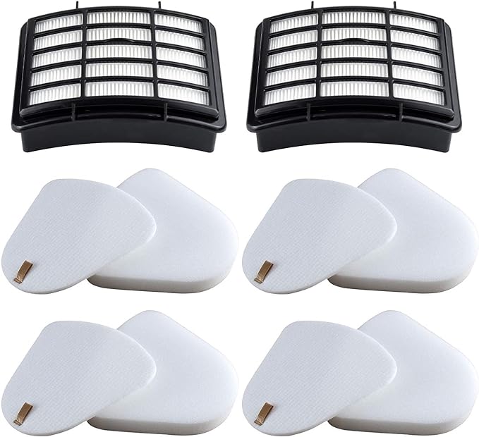 2 HEPA + 4 Foam & Felt Filters Compatible with Shark Navigator Lift-Away Deluex NV350, NV351, NV352, NV355, NV356E, NV357, NV360, NV370, NV391, UV440, UV490, UV540, Part # XFF350 & XHF350
