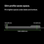 Belkin 12-Outlet Surge Protector Power Strip w/ 12 AC Outlets & 8ft Flat Plug, UL-listed Heavy-Duty Extension Cord for Home, Office, Travel, Computer, Laptop, Charger - 3,940 Joules of Protection