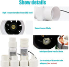 3Inch Inline Duct Fan 10W Air Extractor Booster 12V Air Diffuser Circulation Blower 53 Cfm Intake Ventilation Fan for Ducting, Vents, Grow Tents (Color : NO Adjustable Speed)