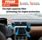 FRAM Extra Guard CA11942 Replacement Engine Air Filter for Select Hyundai Sonata and Kia Optima (2.0L & 2.4L), Provides Up to 12 Months or 12,000 Miles Filter Protection