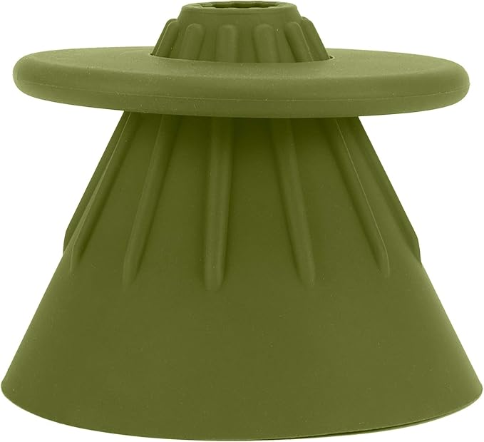 Reusable Silicon Resin Coffee Filter Strainer Dripper Portable Coffee Machine Accessory for Home Outdoor Camping Office Travel Lightweight Durable Easy Clean (Green)