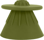 Reusable Silicon Resin Coffee Filter Strainer Dripper Portable Coffee Machine Accessory for Home Outdoor Camping Office Travel Lightweight Durable Easy Clean (Green)