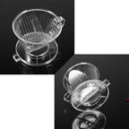 Rengue Transparent Reusable Coffee Filter, Heat, Cone Shape, Portable, Dishwasher Safe, 115g Transparent Reusable Coffee Filter, HighFired Nan Kitchen