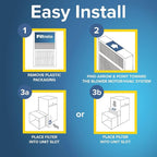 Filtrete 16x25x4 (SlimFit) AC Furnace Air Filter, MPR 1000, MERV 11, Allergen Defense, Electrostatic Air Cleaning Filter, 2-Pack (actual size 15.5 x 24.5 x 3.75 in)