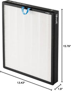 LEVOIT Vital 200S-P Replacement Filter,Genuine Air Purifier Filters, Supports HEPA Sleep Mode, High-Efficiency Activated Carbon for Removal of Smoke, Odor, Allergens, Pollen, Vital 200S-RF, 1 Pack