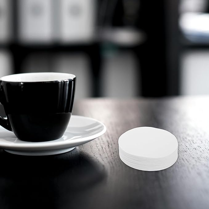 Alipis 300pcs Disposable round Coffee Filter Paper 64mm for Drip Coffee Makers Portable White Paper Filters Compatible with Espresso Accessories and Brewing Equipment