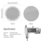 watchget 51mm Espresso Puck Screen Reusable Mesh Coffee Filter 0.8mm Thickness Puck Screen Stainless Steel Lower Shower Screen for 51mm Protafilter Basket