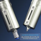TAILONZ PNEUMATIC 0-240 PSI 1/2 Inch NPT Industrial Grade 4-Stage Air Drying System, Particulate Filter, Dual Desiccant Dryer, 5 Micron & 0.01 Micron Filtration (Auto Drain)