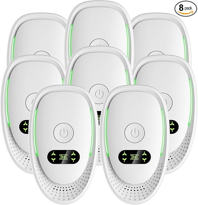 2026 Upgraded Air Ionizers for Dust Mites Smoke Pet Odor Plug in Air Purifiers for Home Silent Ionizer Air Cleaners & Room Deodorizer Plug in,Dust Mite Killer for Bedroom,Office,Kitchen,8 Pack