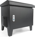HQUA ASC02 Weatherproof Outdoor Cabinet, Housing for Pond Aerator, Air Pump 19”W×14”D×18.5”H with 110V Cooling Fan, pre-Wired Outlet and 10’ 3-pin Plug Cord Included