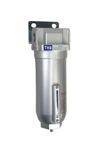 1/2" NPT Industrial Particulate Filter, Removes Water, Moisture, Debris from Compressed Air Lines, 11oz Bowl (225 PSI Max)