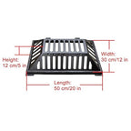 Manhole Cover and Frame Ductile Iron, Heavy Duty Drain Grate, One-Piece Design, Reinforced Drainage Covers for Yard, Garden, Construction Sites(50 * 30 * 12 cm/20 * 12 * 5 in)