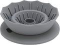 Pour Over Coffee Dripper Silicone Food Grade Portable Hand Brewed Coffee Filter Cup for Travel Outdoor Camping Home Use Lightweight Foldable Easy to Clean Dishwasher Safe Durable (Gray)