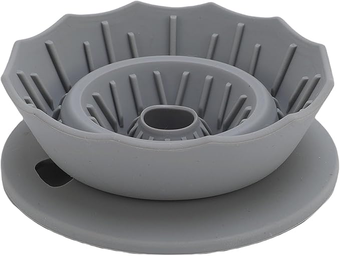 Pour Over Coffee Dripper Silicone Food Grade Portable Hand Brewed Coffee Filter Cup for Travel Outdoor Camping Home Use Lightweight Foldable Easy to Clean Dishwasher Safe Durable (Gray)