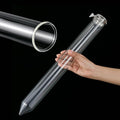 Chunful Glass Extractor Extraction Filter Tube 20" Long 50mm Diameter Thick and Sturdy Extraction Filter Tubes with Stainless Steel Clamp