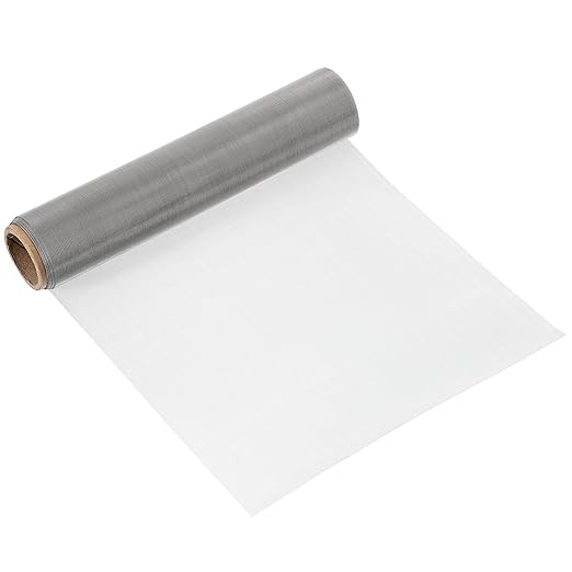 uxcell 60 Mesh 79" x 10" Woven Wire Mesh, 304 Stainless Steel Air Vent Filter Screen, Window Screen Mesh for DIY Projects Vents Cover Filtration Animals Fence