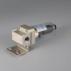 CrocSee C1.8C.027 1/4" NPT Thread 26CFM Automatic Drain Air Compressor Compressed In Line Particulate Moisture Water Trap Filter Separator with Mount