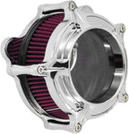 HDBUBALUS Motorcycle Air Filter Cleaner Intake Filter System Kit (B-For Touring 00-07/ Dyna 00-17,Softail 00-15)