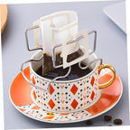 Garneck Hanging Ear Coffee Dripper Stand Portable Stainless Steel Filter Holder for Easy Brewing and Stable Rack for Drip Coffee Extraction