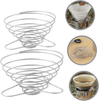 Zerodeko 2pcs Coffee Filters Compatible Stainless Steel Dripper Camping Dripper Filter Cup for Easy Extraction