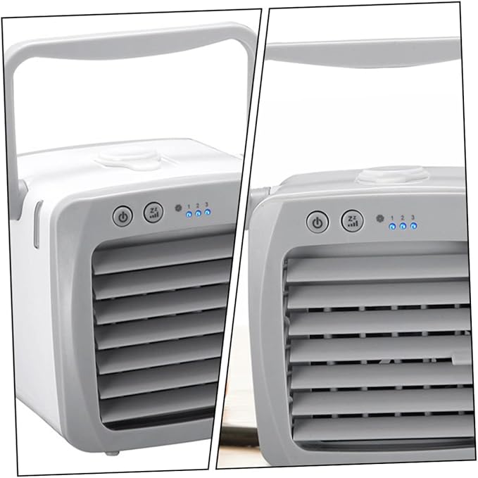 GLEAVI 1pc Portable Usb Air Conditioner Fan Mini Desktop Air Cooler Multi-filtering System for Clean for Home Office School Outdoor Use