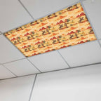 Tropical Plant Cactus Fluorescent Light Covers 1 Pack Western Cowboy Horse Sunset Desert Ethnic Magnetic Fluorescent Ceiling Lights Filters for Office Classroom Home Drop Ceiling 4x2 Feet