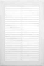 Vent Systems 6" x 10" White Plastic Soffit Vent Cover – Durable Flat Rectangular Air Vent Grille with Built-in Mesh – Weather Resistant Ventilation Grill for Wall or Ceiling - Indoor & Outdoor Use