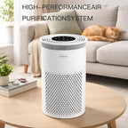 True HEPA Air Purifier (C8) 3-Stage Filtration System, 360° Air Intake, Ultra-Quiet, Ideal for Large Rooms, and Ozone Free (Medium)