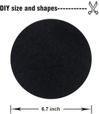 ddLUCK 6 Pack Kitchen Compost Bin Filter, Round Food Waste Bins Activated Carbon Filters,Replaceable Extra Thick Charcoal Filters for Odour Remove All Caddy Bucket,1cm Thickness