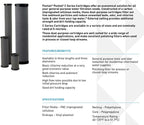 Pentair Pentek C2 Carbon Water Filter, 5-Inch, Under Sink Dual Purpose Powdered Activated Carbon-Impregnated Cellulose Replacement Cartridge, 5" x 2.5", 5 Micron