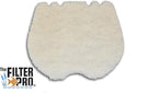 Cut Replacement Skimmer Filter Top Mat - Beige Coarse Filter Media to Fit Popular Brands, Made in USA (19" x 19" x 1.25" Thick- 3 Pack)