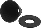Reusable Silicon Resin Coffee Filter Strainer Dripper Portable Coffee Machine Accessory for Home Outdoor Camping Office Travel Lightweight Durable Easy Clean (Black)