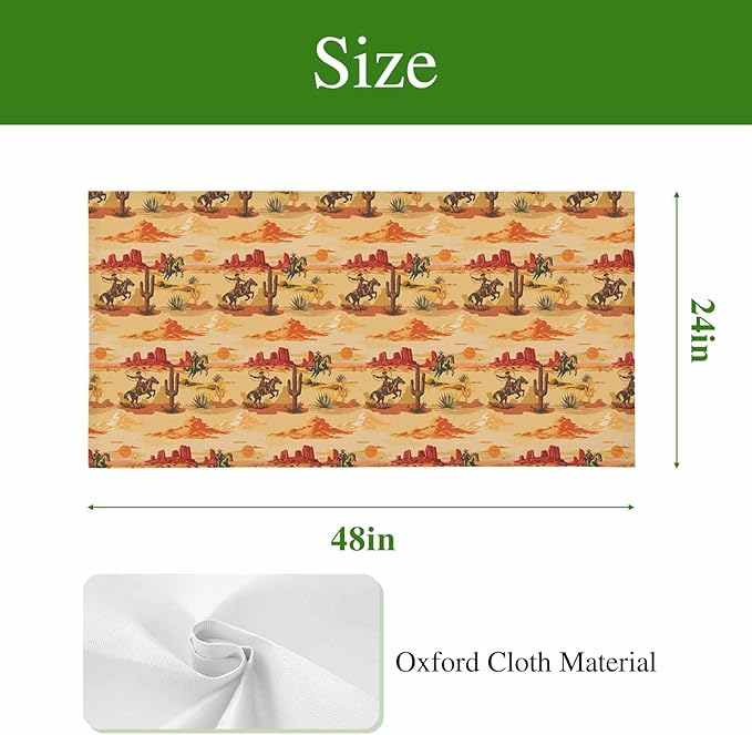 Tropical Plant Cactus Fluorescent Light Covers 3 Pack Western Cowboy Horse Sunset Desert Ethnic Magnetic Fluorescent Ceiling Lights Filters for Office Classroom Home Drop Ceiling 4x2 Feet