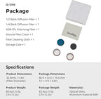 SmallRig Nano Filters Kit for DJI Osmo Nano, Including 1/2 Black Diffusion Filter, 1/4 Black Diffusion Filter, and ND8-CPL Polarizing Filters