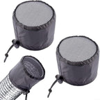 FABULETTA 2Pcs Grow Tent Vent Cover Set 4in 6in 8in Waterproof Oxford Cloth Mesh Duct Filter with Elastic Band and Fixed Buckle for Plant Greenhouse Airflow Dust and Pest Control(8in)