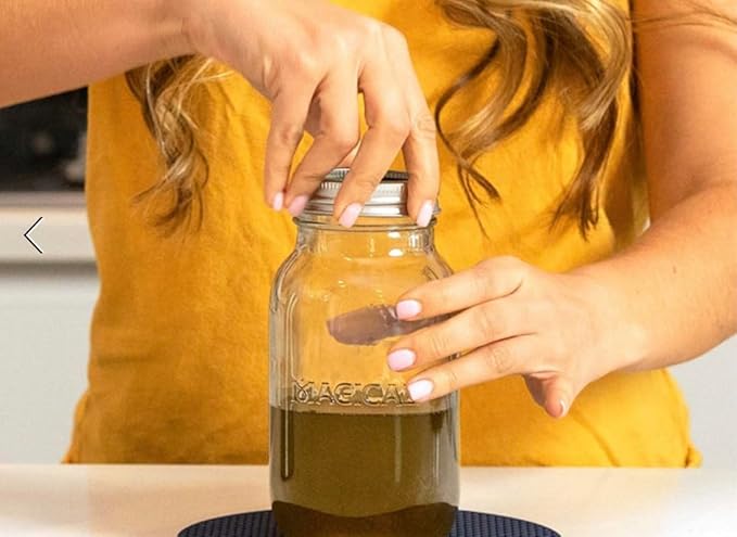 Magical Butter Infusion Bundle – Includes Filter Press, Butter Tray & 3 Mason Jars – Mess-Free, Durable Kit for Straining, Portioning & Storage