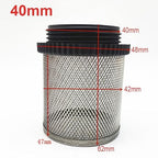 Heavy-Duty Plastic Strainer 1/2 3/4 - Male Inline Filter with Mesh Net for Pond Pumps & Greenhouse Watering(1.2")