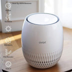 Avari EG Air Purifier Made in Korea. 4-Stage Embossed HEPA Filter Technology, Pre-Filter, Carbon Deodorizer, LED Sanitizer. AHAM & ECARF, ETL, CARB Tested and Certified