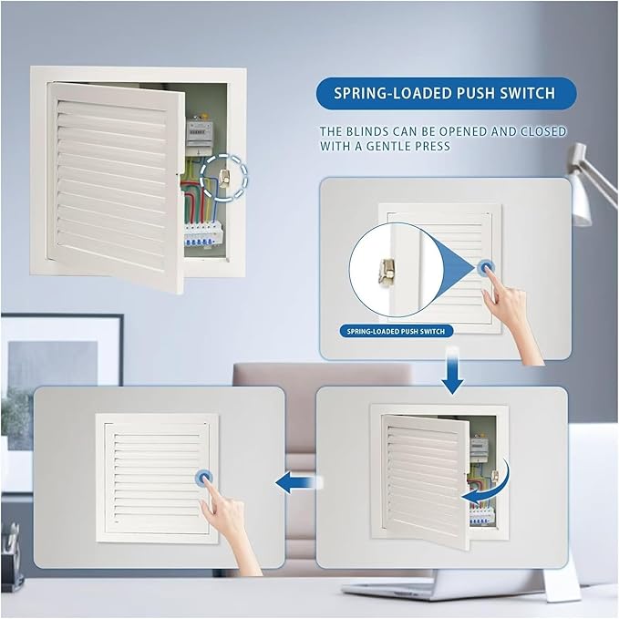Decorative Return Air Grille Cover, Wall/Ceiling Vent Cover with Adjustable Design, Durables & Easy-to-Install for Home & Office, Cold Air Return Vent Cover(12x12in (30x30cm))