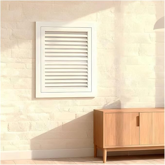 Return Air Filter Grille Vent Cover Removable, Louvered Access Panel for Drywall, Cover Holes in Wall for Hotels(150x150 mm/5.9x5.9 in)
