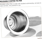 Homoyoyo 6pcs Reusable Coffee Filter Cups Compact Professional Coffee Strainers for Home and Restaurant Use Filter Accessories