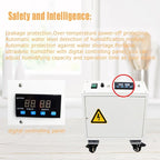 Industrial Ultrasonic Humidifier Cooler Sprayer 6kg/h Portable Continuous Cool Mist Maker Humidifier Commercial with Humidistat and Remote Sensor for Greenhouse Large Room