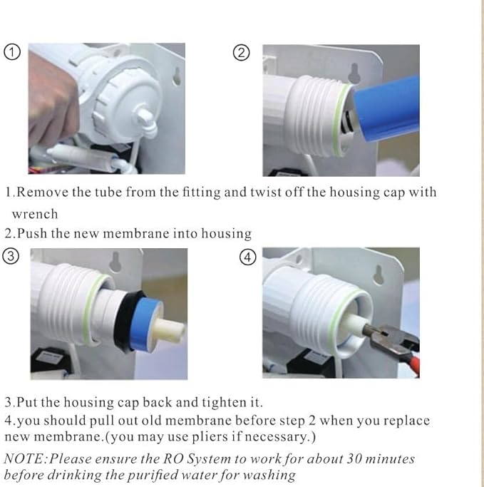 50 GPD Reverse Osmosis Membrane Replacement Filter for RO Water Filtration System -NSF Certificated (1)