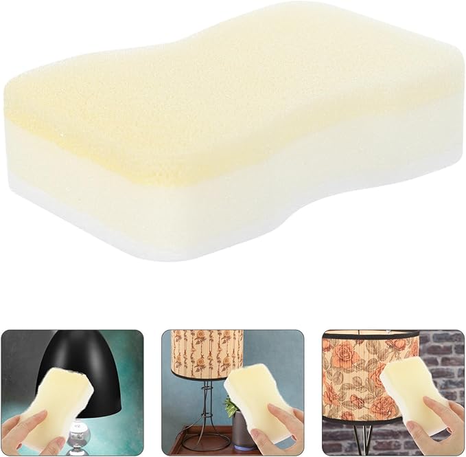 15pcs Lampshade Cleaner Sponges Dry Cleaning Soot Remover Sponge for Fabric Lampshades Dust and Pet Hair Removal Household Cleaning Tools