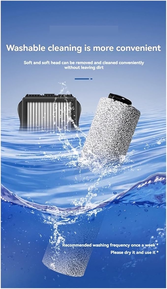 Brush Roller/Filter Replacement ，Compatible For Tineco， 1.0 Cordless Wet Dry Vacuum Floor Scrubber Cleaner Parts Vacuum Cleaner Parts