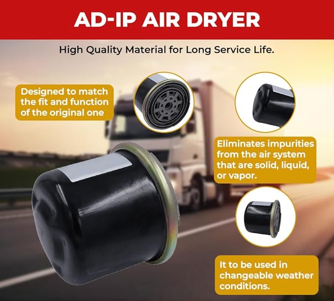 Mytee Products Air Dryer Cartridge Compatible with Bendix 065624 Haldex 65624K Peterbilt AC3001 Mack 745-065612 - Replacement for Bendix AD-IP