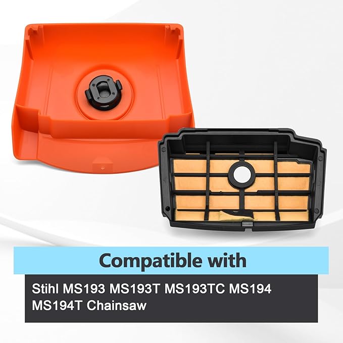 Air Filter Cover with Air Filter Compatible with Stihl MS193 MS193T MS193TC MS194 MS194T Chainsaw Replaces 1137-140-1902 1137 140 1902 11371401902