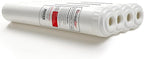 LiquaGen Activated Alumina + Carbon + KDF-55 Replacement Water Filter Cartridge – Helps Manage Fluoride, Chlorine & Taste, Refillable 2.5" x 10", 2.5" x 20", 4.5" x 10", 4.5" x 20" (4, 2.5" x 20")
