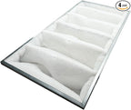 wioboy Paint Spray Booth Intake Filter (23.5" x 46" x 8" (4/case)), 6 Pocket High Capacity Polyester Air Filter