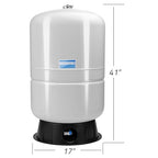 iSpring 40 Gallon RO Tank, Pre-Pressurized Water Storage Tank for Reverse Osmosis RO Systems, Metal High Capacity RO Water Tank, Includes Tank Valve & Elbow, Model: T40M